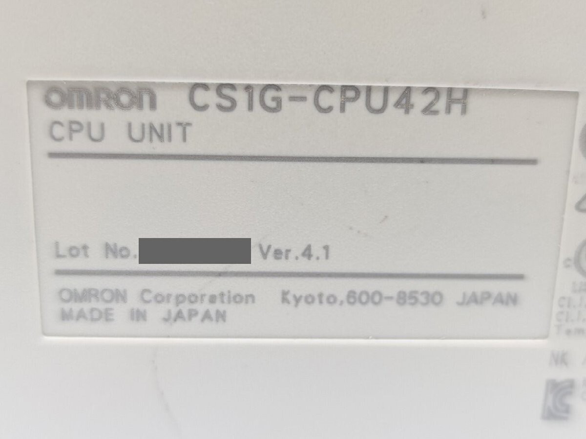 Omron CPU Unit CS1G-CPU42H tested | eBay