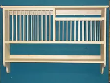  Kitchen Window Plate Rack shelf wood dish cabinet FOR LENOX FIESTA WARE 