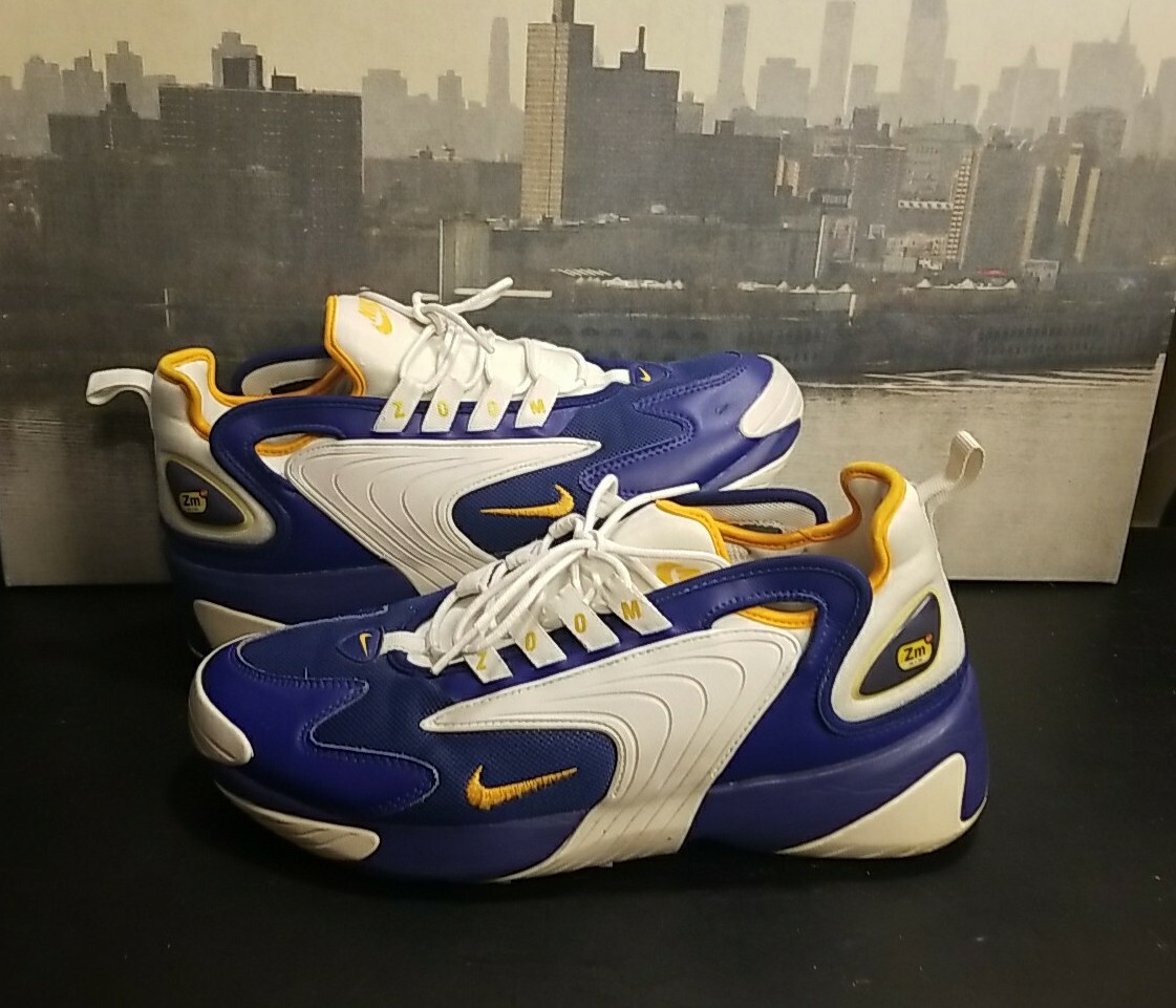Mens Size Nike Zoom 2K Royal Orange UK