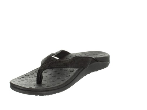 Mens Shoes Activ Ortho-flops Orthotic Thong Arch Support Black Size 7-13 New✅ - Picture 6 of 13