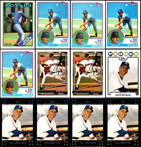 Topps Bud Black (16) Card Lot - Blink and It’s Gone – Catch This Deal While Y...