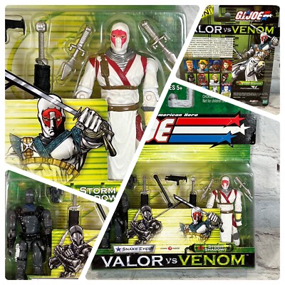 8枚セット　ダグラジャパニカン　ボルメテウス　ヴェノムランブル　ニバイケン GI Joe Valor vs Venom Snake Eyes / Storm Shadow 2-Pack 2003 Hasbro