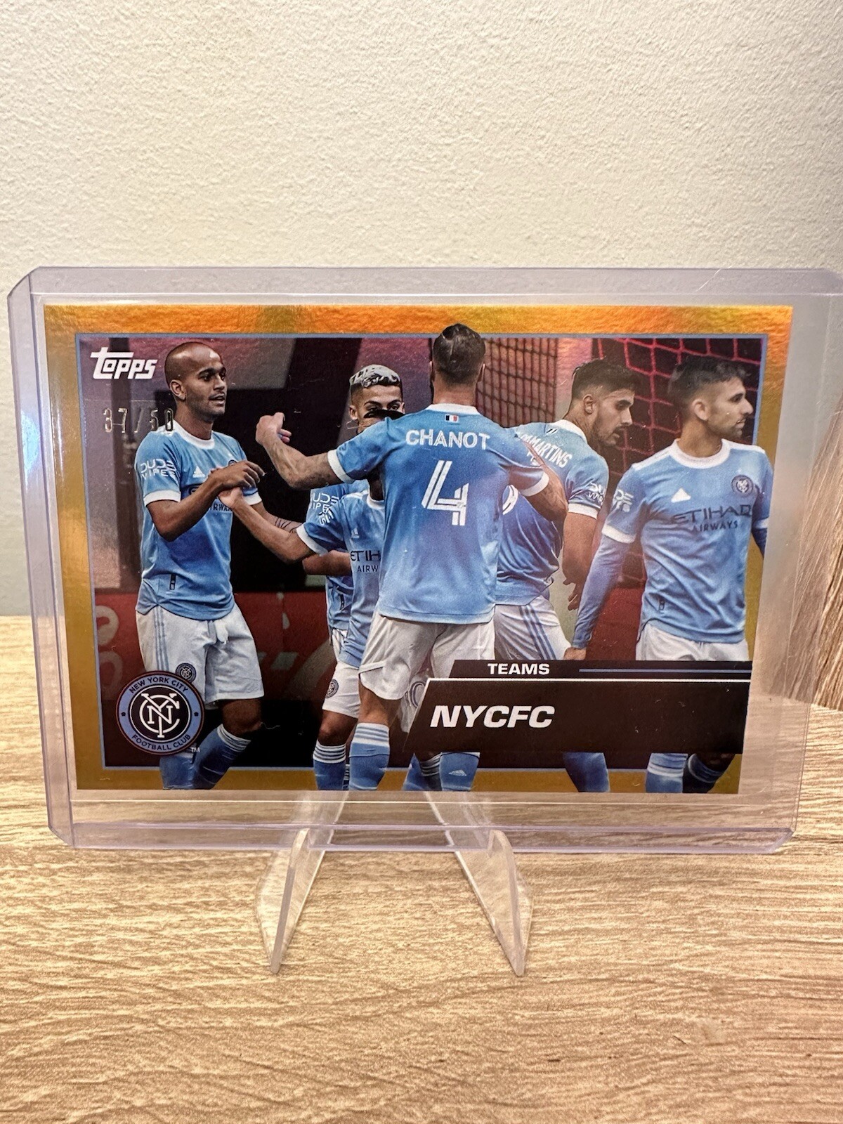 2023 Topps MLS - Gold Foil #58 New York City FC /50