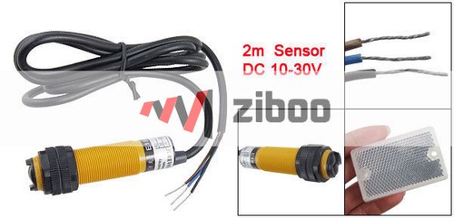 E18-R2P1 DC10-30V Retroreflective Photoelectric Switch Sensor wReflectorPanel✦Kd - Picture 4 of 4
