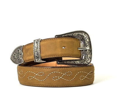 WOMENS WESTERN COWGIRL BELT GENUINE LEATHER RODEO BELT  display picture 1