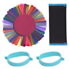 24PCS Camera Flash Gel Transparent Color Correction Balance Lighting Fliter K6T5