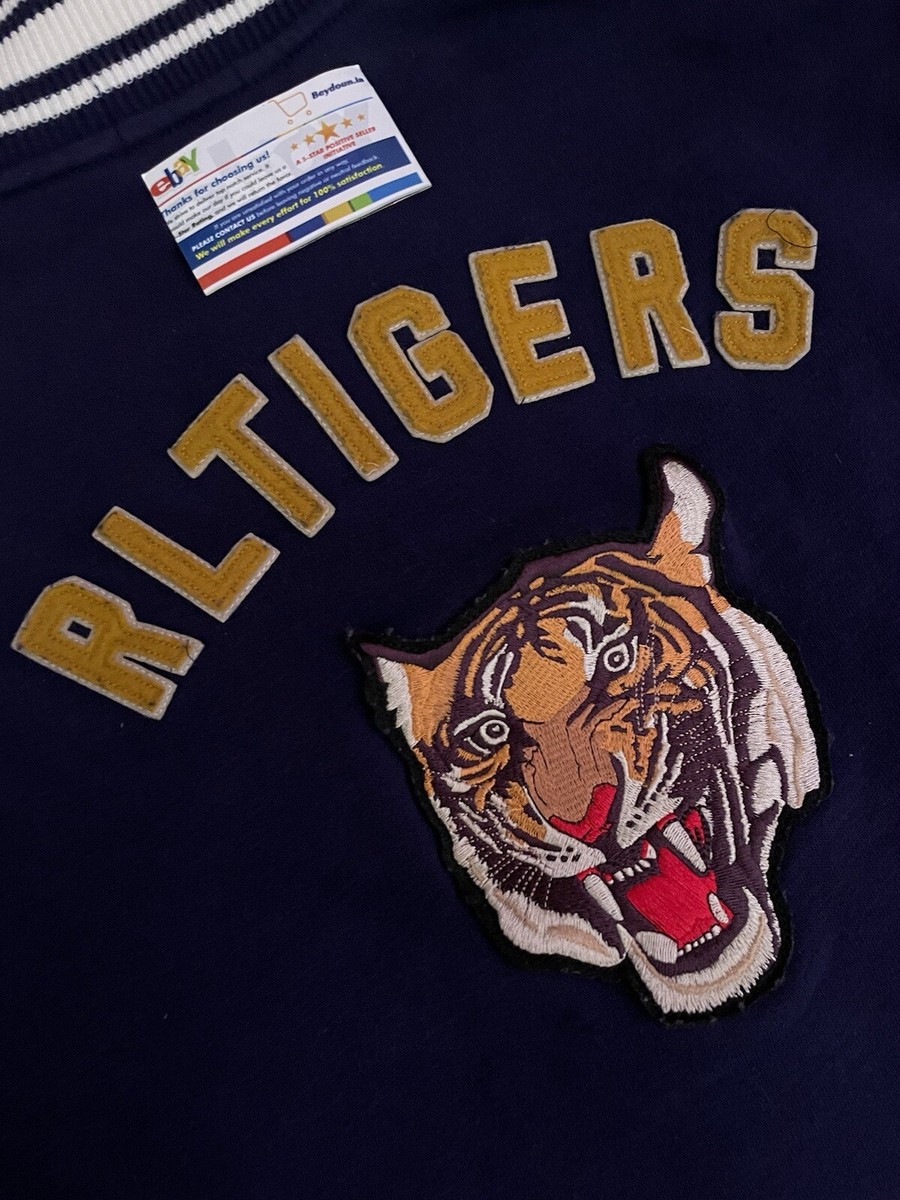 Polo Ralph Lauren RL TIGERS ジャケット 3/3T Polo Ralph Lauren RL Tigers Wool-Blend Leather Letterman Varsity