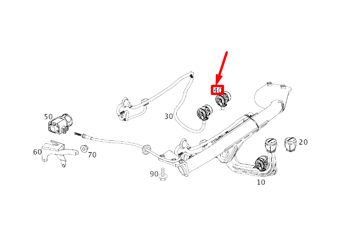 MERCEDES-BENZ CLA Coupe C117 Trailer Socket A0005456543