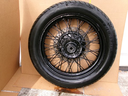 2000 00 Honda Shadow 750 VT750 front wheel mag rim rotor - Picture 2 of 15
