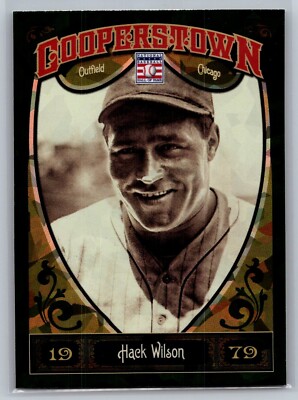 2013 panini cooperstown baseball hack wilson green crystal shard #23