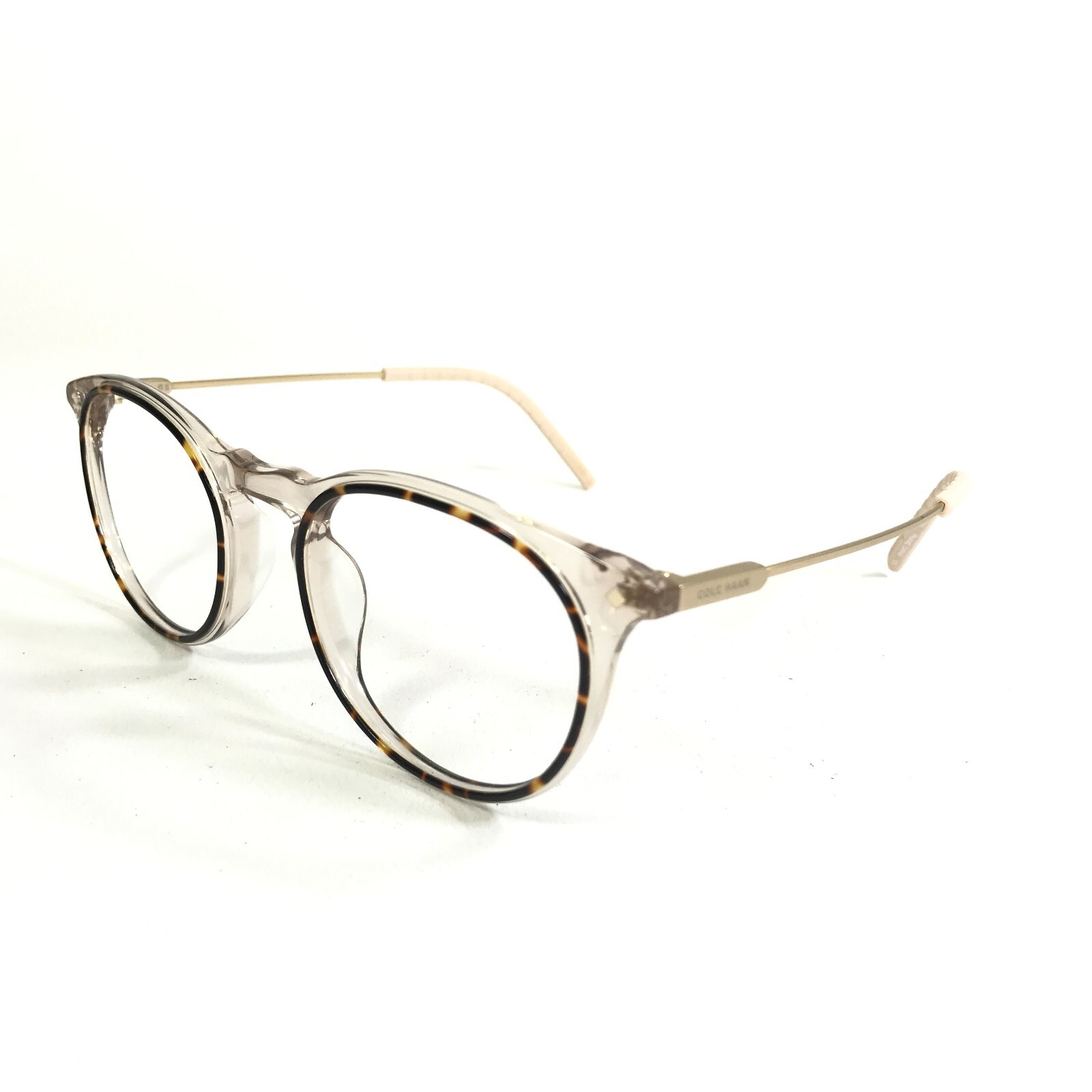 Cole Haan Eyeglasses Frames CH5028 237 Tortoise Clear Gold Round 5020