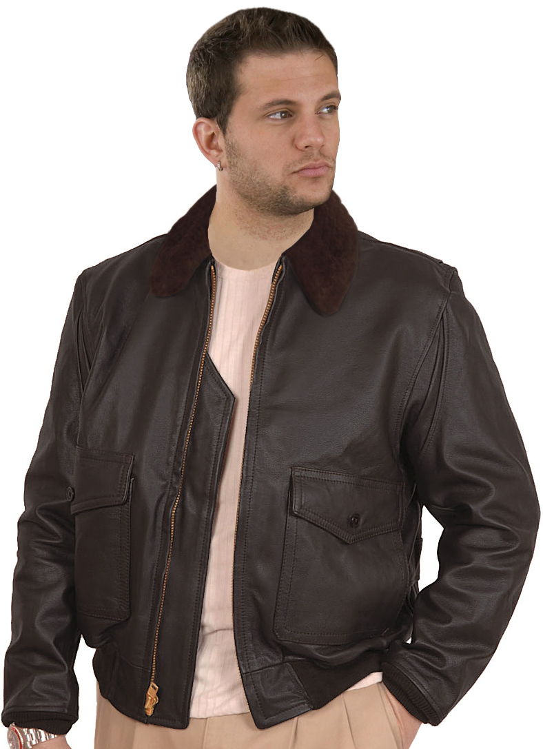 G1 Navy COWHIDE Leather Bomber Jacket | eBay