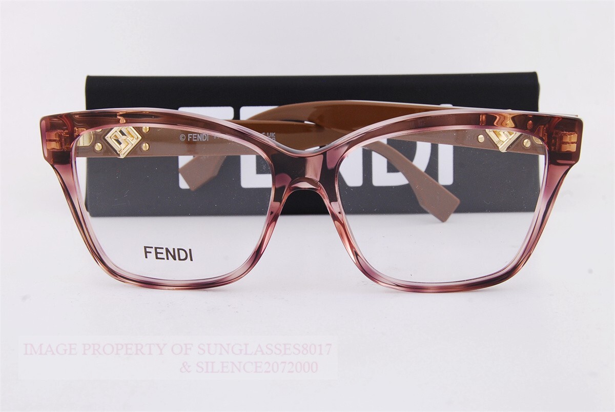 Brand New FENDI Eyeglass Frames FE 50117I 055 Brown For Women Size