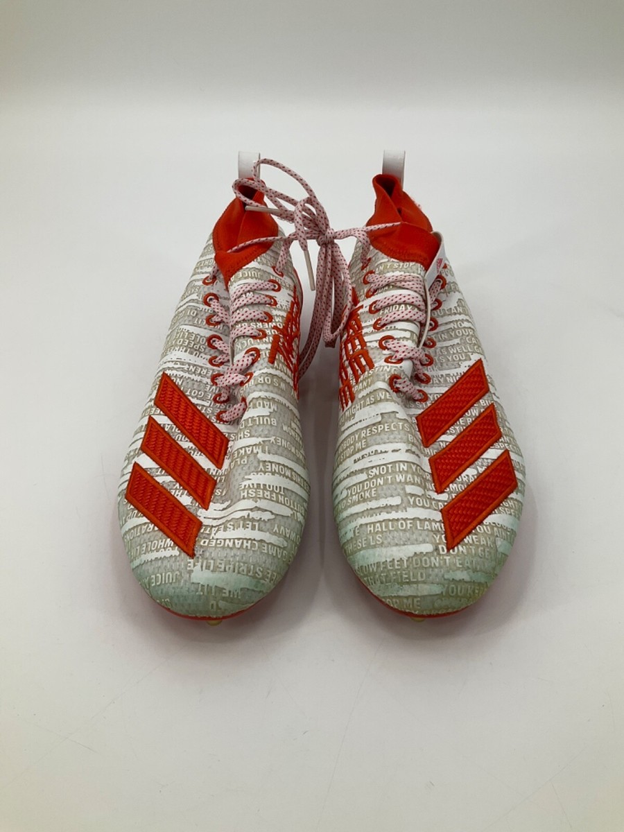 Adidas Adizero 8.0 36 MIAMI DOLPHINS ORANGE THREE‎ STRIPE LIFE CLEATS SIZE 10.5 Adidas Adizero 8.0 36 MIAMI DOLPHINS ORANGE | Mercari main image 4
