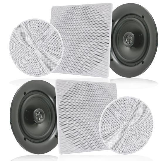 In Wall Speakers 6) Pyle PDIC60 250W Way Round In Wall