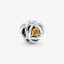 Authentic Pandora Eternity Circle Birthstone November Birthday Charm