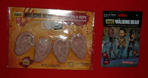 Lot The Walking Dead McFarlane Figure Blind Pack Ear Soap on Rope Daryl Rick AMC