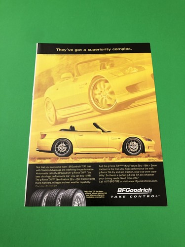 2000 2001 2002 HONDA S2000 VINTAGE ORIGINAL PRINT AD ADVERTISEMENT PRINTED