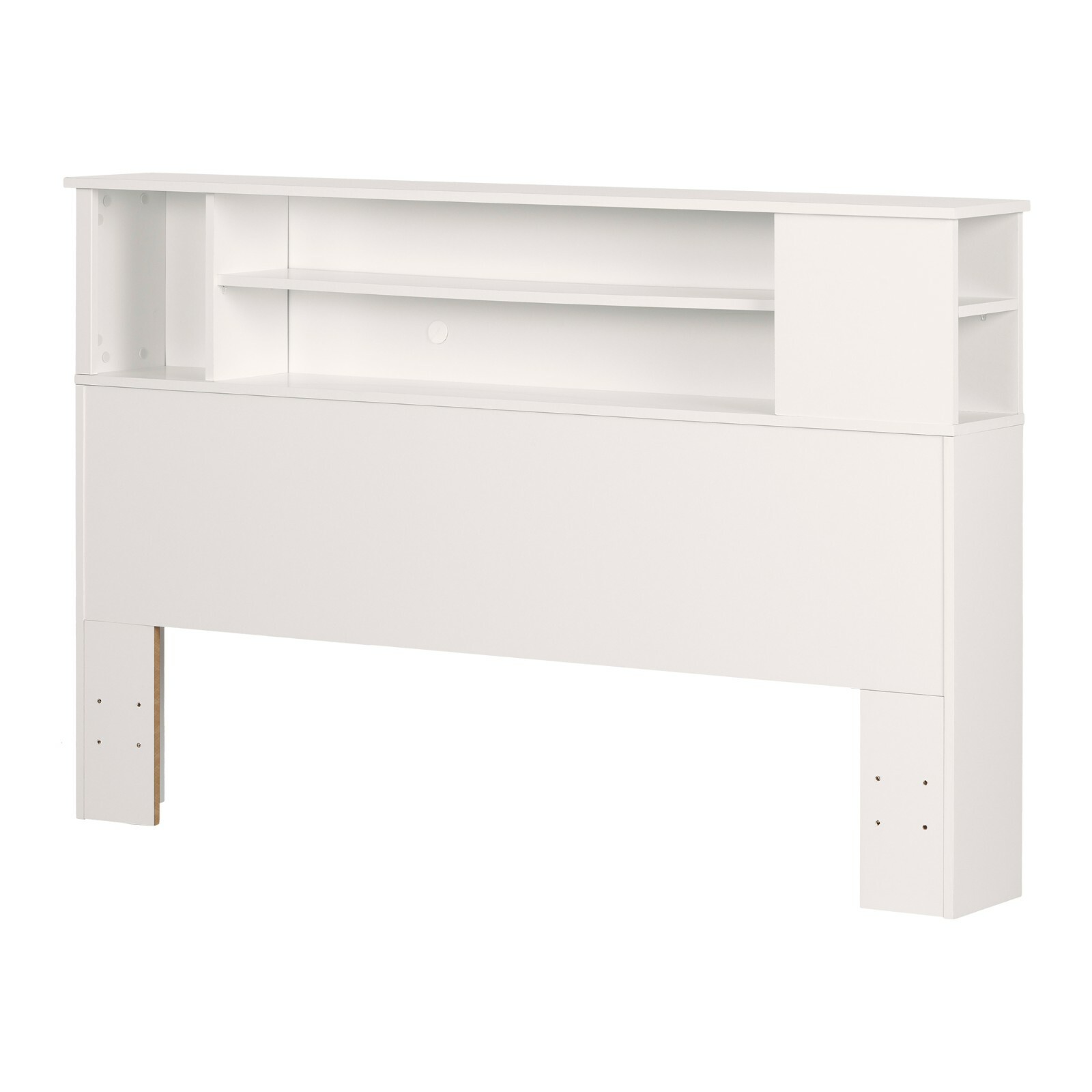 Storage Headboard Queen Full Size Bed Unit Bookcase Wood Shelves Drawer White For Sale Online Ebay