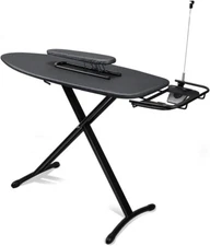 Steel Top Extra Wide Ironing Board with Sleeve Board and Adjustable Iron Rest