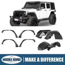 Hooke Road Fender Flare Deletes Trim Inner Liners for 2007-2018 Jeep Wrangler JK