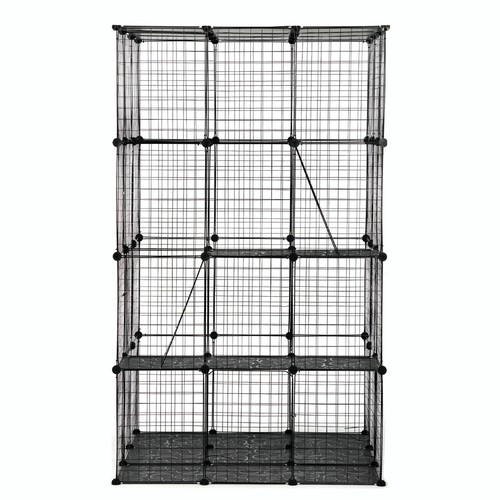COZIWOW Large Cat Cage Indoor DIY Playpen 42x42x72'' 4 Tier Wire Kennels Crate - Picture 9 of 13