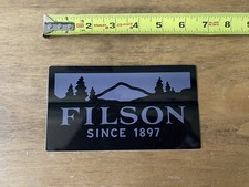 Filson Since 1897 Mtn Sticker/Decal Outdoor Hike Backpacking Clothing Approx 6”
