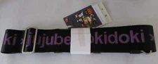 Jujube x Tokidoki Spooktacular Kawaii Black Woven Strap With Purple Letters