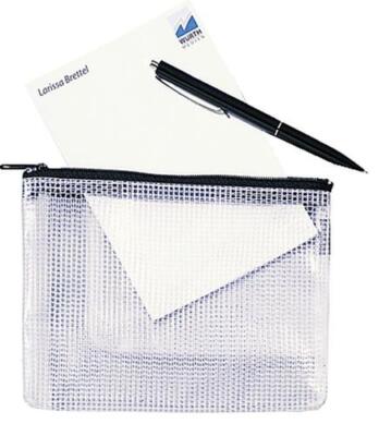 Rexel Reiáverschlusstasche Mesh Bags, DIN A6, schwarz