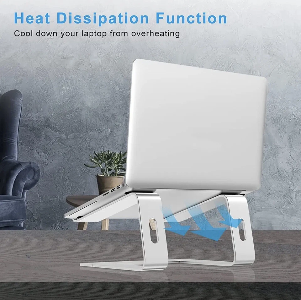 HOME OFFICE Laptop Stand, Ergonomic Aluminum Ventilated Laptop Stand for Desk - Image 2 of 4