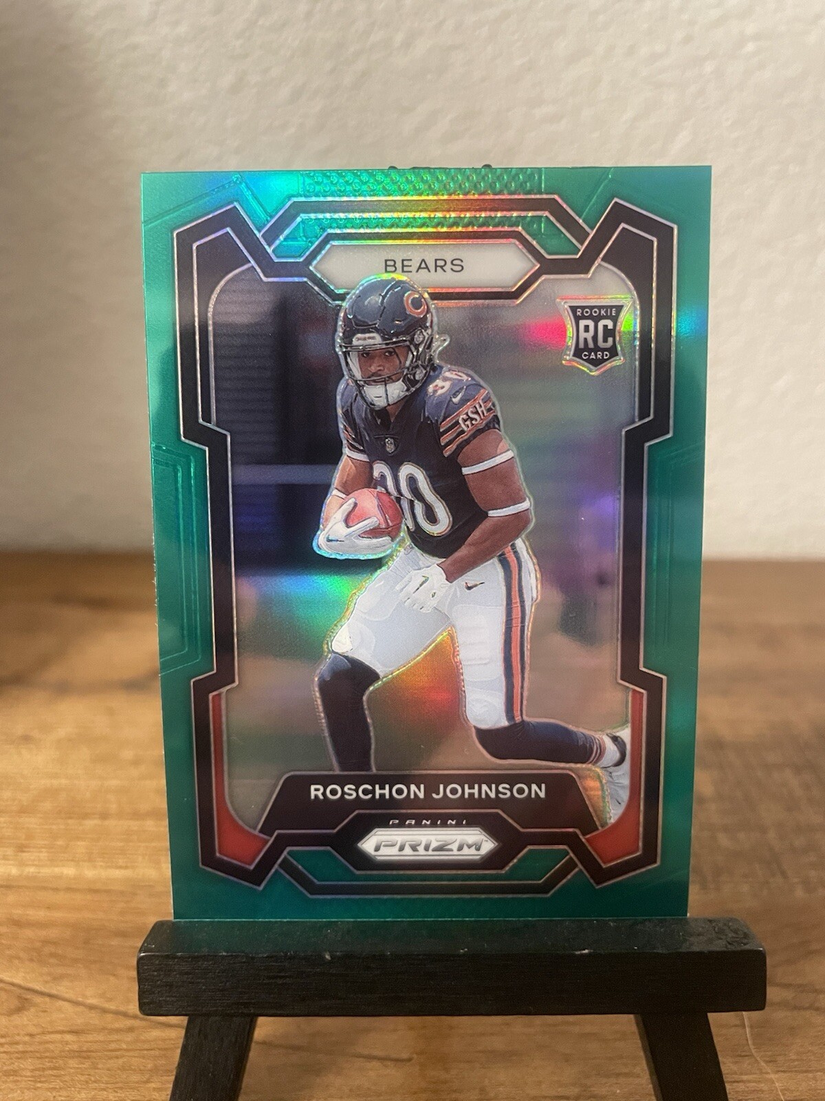 ROSCHON JOHNSON 2023 Panini Prizm GREEN Prizm ROOKIE #314 Chicago Bears RC