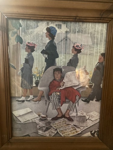 2 Norman Rockwell Framed Prints.....Matching Frames - Picture 3 of 5