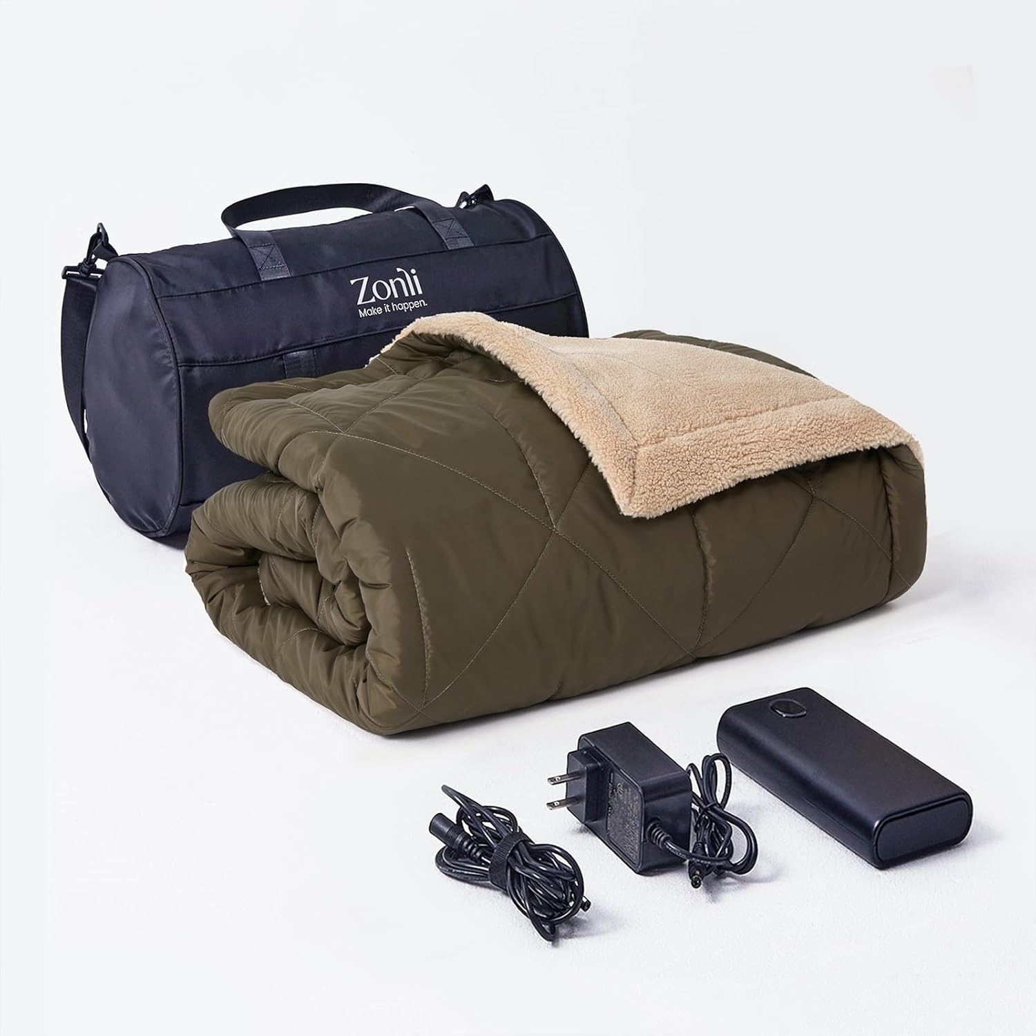 Z-Walk Pro 36W Portable Rechargeable Battery Heated Blanket for On-the-Go Warmth