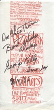 Doc Cheatham George Kelly American Jazz Musicians SIGNED Flyer London 1982