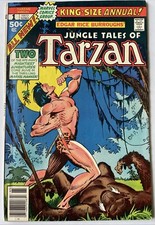 Tarzan Annual #1 Newsstand! John Buscema Art! Bronze Age Classic! (Marvel 1977)