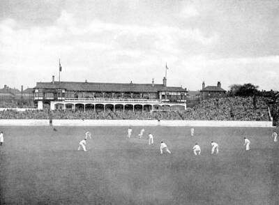 General View Of The Park Avenue Ground In Bradford 1949 OLD CRICKET PHOTO