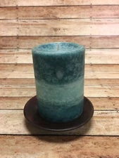 ROUND METAL CANDLE HOLDER PEDASTAL STYLE BRONZE COLOR "CANDLE NOT INCLUDED"