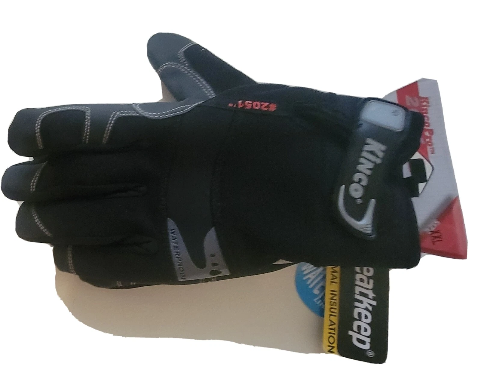 Kinco 2051-L Men's Lined Cold Weather Waterproof Gloves w/Thermal Lining, XL