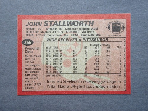 1983 TOPPS FOOTBALL  ~  U-Pick Players from Scans  ~  Free Shipping  - Picture 51 of 61