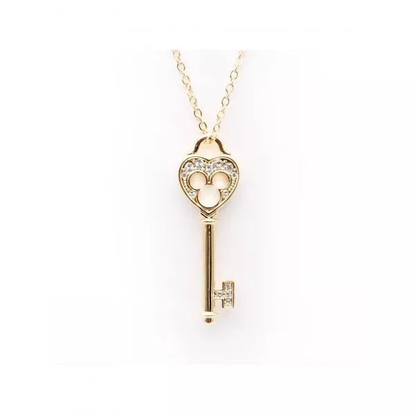 Mickey key best sale necklace