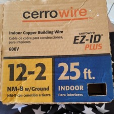 Cerrowire 25 ft. 12/2 Yellow Solid CerroMax SLiPWire CU NM-B W/ Ground Wire New