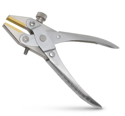 Messingbacken Parallelwirkung Flachzange 6,5'' verstellbare Schraube Schmuck Werkzeug 