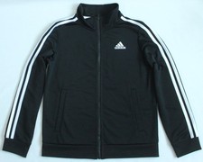 adidas Youth Size M 10/12 Iconic Tricot Jacket Black/White AP5411 Track Jacket