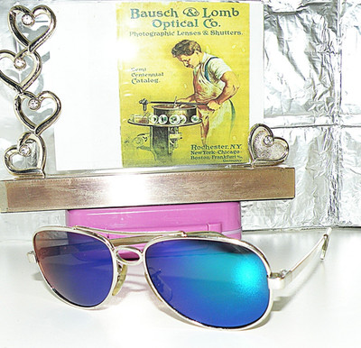 VTG 60s BAUSCH & LOMB WEST GERMANY 5 ¼ NEW POLARIZED LENS SUNGLASSES BX 64 AO TF