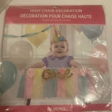 High Chair Decoraci n Birthday Banner My First 1st Birthday