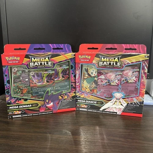 New ListingPokemon TCG Mega Evolutions Battle Decks Pair Gengar And Diancie Sealed