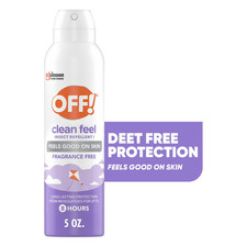  12 Pack Off Clean Feel Insect Mosquito Repellent 8-Hour Spray 5 oz. 