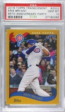 2016-17 Topps Transcendent Party 36/65 Kris Bryant #KB-2002 PSA 10 GEM MT 1b0