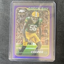 2024 Topps Chrome Edgerrin Cooper Purple Refractor Rookie /275 #259 