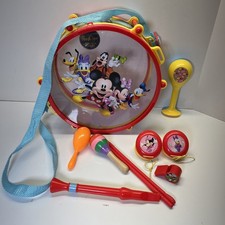 Disney Jr. Mickie Mouse Toddler Drum and Instruments Flute, Whistle, Drumsticks